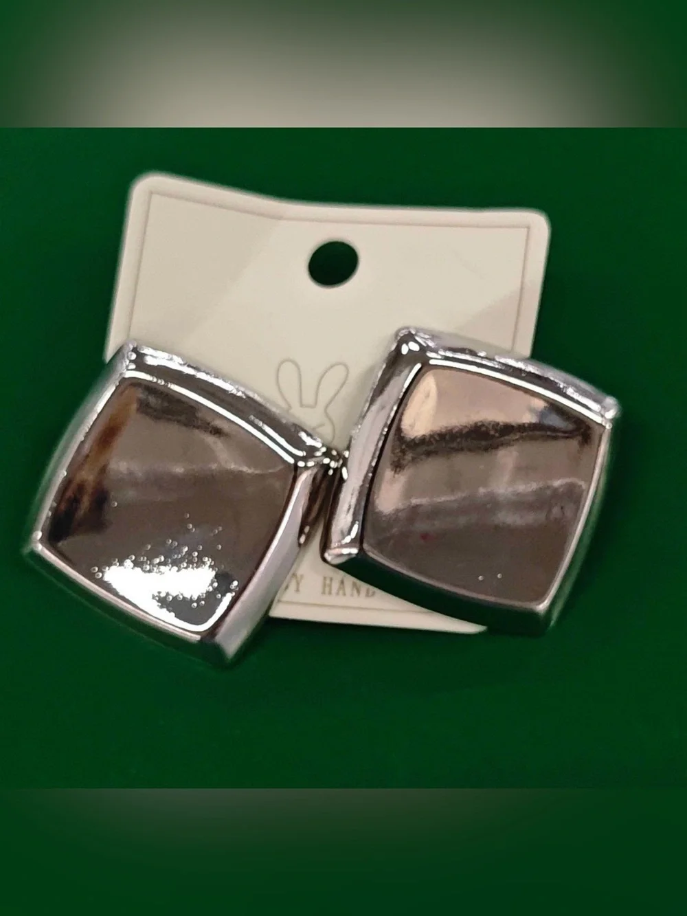 A Classy Chic Boutique Gold Square Statement Earrings